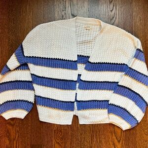 Fat Face Open front Striped Cardigan